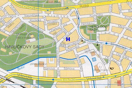 penzin Kosicka - poloha na mape Prahy